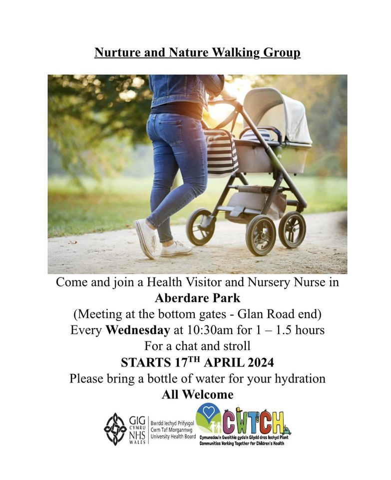 Nurture and Nature Walking Group beginning in Aberdare on 17th April.